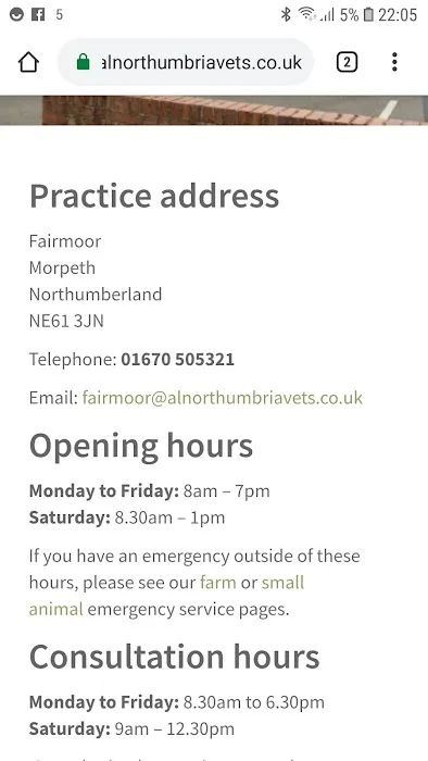 Alnorthumbria Veterinary Group - Morpeth Picture 2