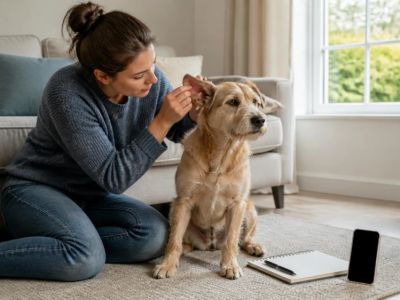 Pet Ear Scratching or Head Shaking: Call Your UK Vet