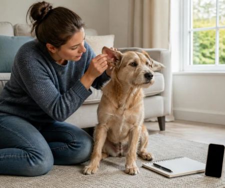 Pet Ear Scratching or Head Shaking: Call Your UK Vet