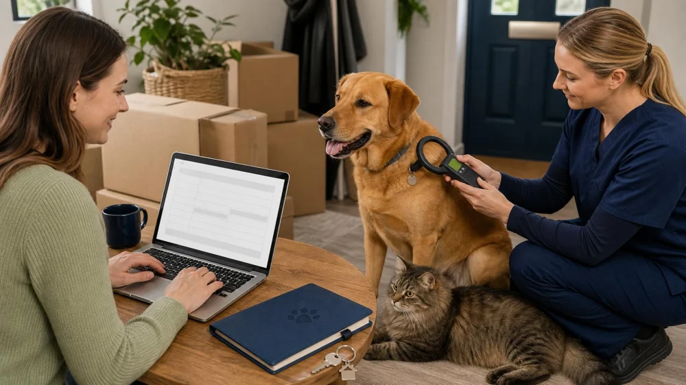 Pet Microchip Details After Moving: Update the UK Database