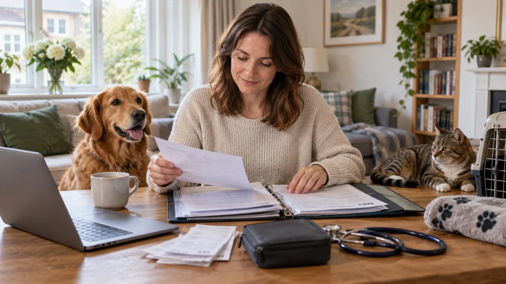 Pet Insurance Claim File: Dates, Invoices, and Vet Records