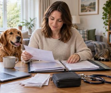 Pet Insurance Claim File: Dates, Invoices, and Vet Records