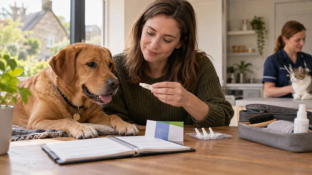 Pet Flea Treatment Record: Product, Dose, and UK Vet