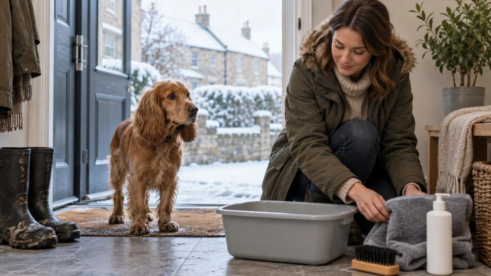 Winter Paw Care: Road Salt, Rinsing, and Skin Checks