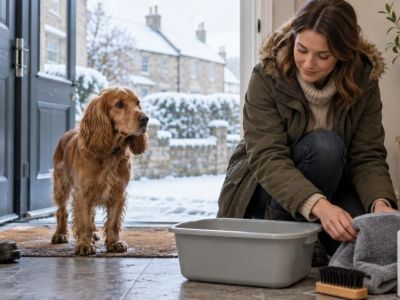 Winter Paw Care: Road Salt, Rinsing, and Skin Checks