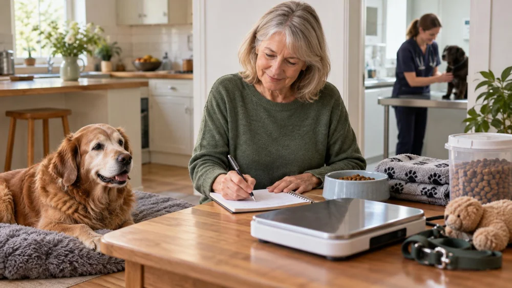 Senior Pet Weight Log: Scale, Frequency, and Vet Review