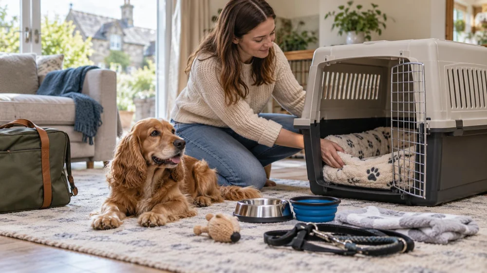 Pet Travel Crate Setup: Size, Bedding, and Secure Position