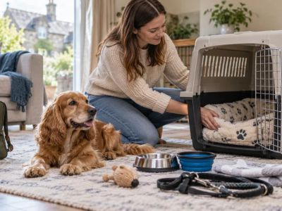 Pet Travel Crate Setup: Size, Bedding, and Secure Position