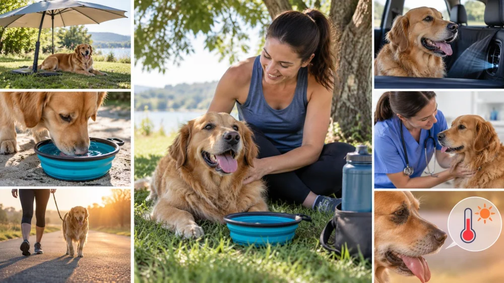 Pet Heat Safety Plan: Shade, Water, Travel, and Signs