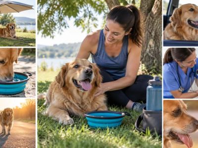 Pet Heat Safety Plan: Shade, Water, Travel, and Signs